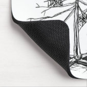Gothic Christmas Tree Mousepad (Ecke)