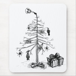 Gothic Christmas Tree Mousepad