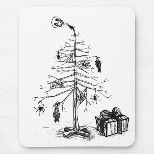 Gothic Christmas Tree Mousepad (Vorne)