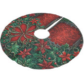 Gothic Christmas Tree Skirt Polyester Weihnachtsbaumdecke (Schrägansicht)