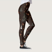 Gothic Christmas Tree Snowman Animals Leggings (Rechts)