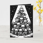Gothic Christmas Tree V Karte (Gelbe Blume)