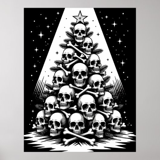 Gothic Christmas Tree V Poster (Vorne)