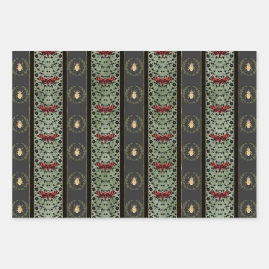 Gothic Christmas Trio Geschenkpapier Set (Vorderseite 2)