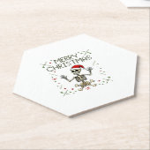 Gothic Christmas Ugly Skull Rock Christmas T-Shirt Untersetzer (angewinkelt)