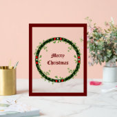 Gothic Christmas Wreath Custom Acrylschild (Hochzeit)