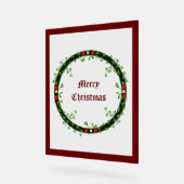 Gothic Christmas Wreath Custom Acrylschild (Winkel)