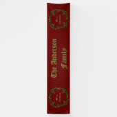 Gothic Christmas Wreath Custom Banner (Vertikal)