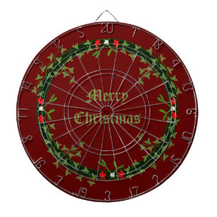 Gothic Christmas Wreath Custom Dartscheibe