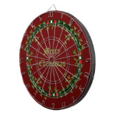 Gothic Christmas Wreath Custom Dartscheibe (Vorderseite rechts)