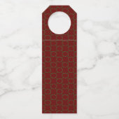 Gothic Christmas Wreath Custom Flaschenanhänger (Rückseite)