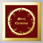 Gothic Christmas Wreath Custom Foliendrucke (Vorderseite)