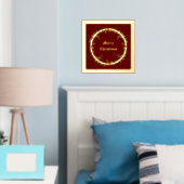 Gothic Christmas Wreath Custom Foliendrucke (In Situ (Schlafzimmer))