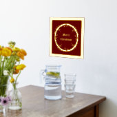 Gothic Christmas Wreath Custom Foliendrucke (Ablage(Küche))