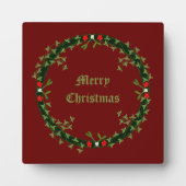 Gothic Christmas Wreath Custom Fotoplatte (Vorderseite)