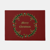 Gothic Christmas Wreath Custom Fußmatte (Vorderseite)