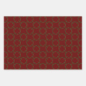 Gothic Christmas Wreath Custom Geschenkpapier Set (Vorderseite 3)