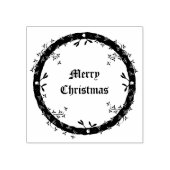 Gothic Christmas Wreath Custom Gummistempel (Prägung)