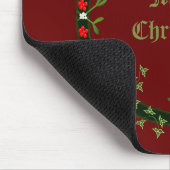 Gothic Christmas Wreath Custom Mousepad (Ecke)