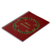 Gothic Christmas Wreath Custom Notizblock (Linke Seite)