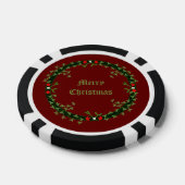 Gothic Christmas Wreath Custom Pokerchips (Einzeln)