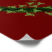 Gothic Christmas Wreath Custom Poster (Ecke)