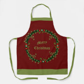 Gothic Christmas Wreath Custom Schürze (Vorderseite)
