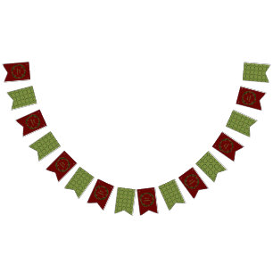 Gothic Christmas Wreath Custom Wimpelkette