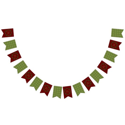Gothic Christmas Wreath Custom Wimpelkette (Alle)