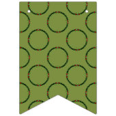 Gothic Christmas Wreath Custom Wimpelkette (Zweite Fahne)