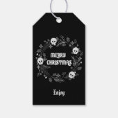 Gothic Christmas Wreath Geschenkanhänger (Vorderseite)