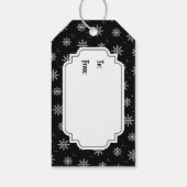 Gothic Christmas Wreath Geschenkanhänger (Rückseite)