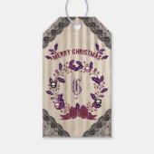 Gothic Christmas Wreath Geschenkanhänger (Vorderseite)
