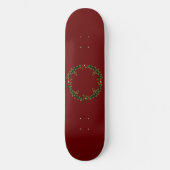 Gothic Christmas Wreath Skateboard (Vorderseite)