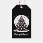 Gothic Chrsitmas Tree I Geschenkanhänger (Vorderseite)