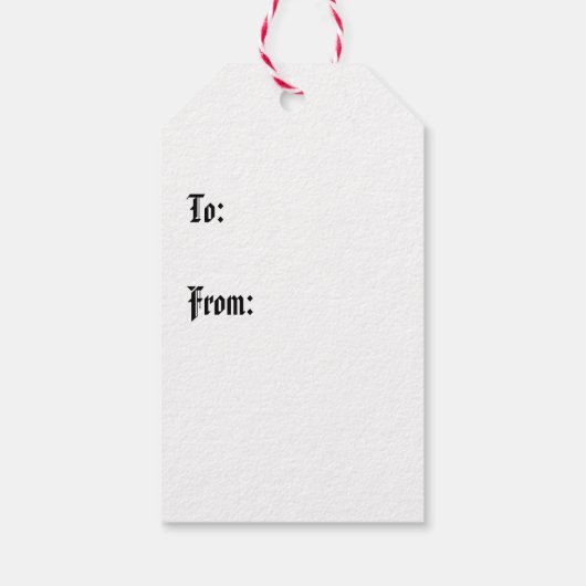 Gothic Chrsitmas Tree I Geschenkanhänger (Rückseite)