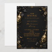Gothic Clown Halloween-Party Einladung (Vorne/Hinten)