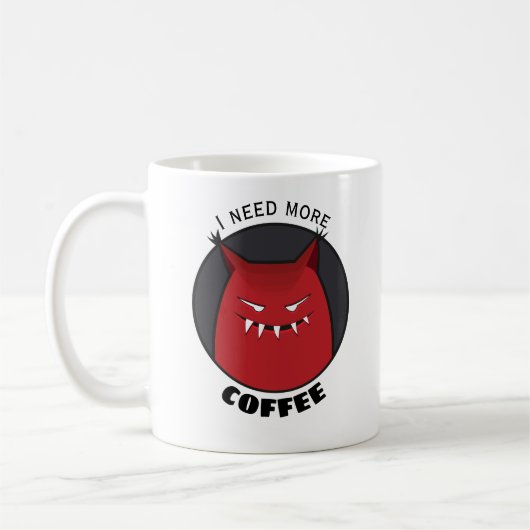 Gothic Coffee Evil Creature Halloween Kaffeetasse (Links)