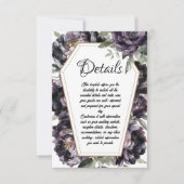 Gothic Coffin Black Peony Wedding Card Einladung (Vorderseite)