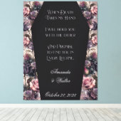 Gothic Coffin Rose Wedding Sign Leinwanddruck (Insitu (Holzboden))