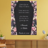 Gothic Coffin Rose Wedding Sign Leinwanddruck (Insitu (Wohnzimmer))