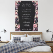 Gothic Coffin Rose Wedding Sign Leinwanddruck (Insitu (Schlafzimmer))