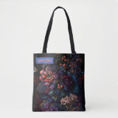 Gothic Colorful Floral Modernes Personalisiert Tasche (Vorderseite)