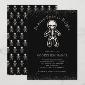 Gothic Cookie Exchange Einladung (Vorne/Hinten)
