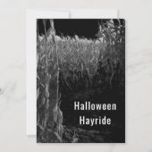 Gothic Cornfield Halloween Hayride Party Einladung (Vorderseite)