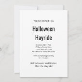 Gothic Cornfield Halloween Hayride Party Einladung (Rückseite)
