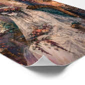 Gothic Corpse Bride Buntglas Whimsigoth Kunst Poster (Ecke)