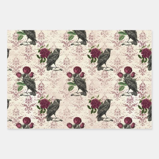 Gothic Countenance Serie Design 16 Wrapping Pap Geschenkpapier Set (Vorderseite)