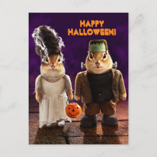 Gothic Couple Einladungspostkarte
