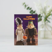 Gothic Couple Einladungspostkarte (Stehend Vorderseite)